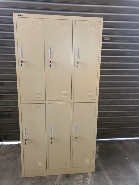 Brand New 6 bay staff locker--Grey Carousel 1
