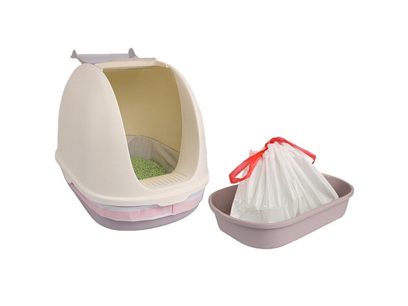 3 Rolls 67x40cm Drawstring Cat Litter Box Liners Cat Waste Litter Bags Carousel 5