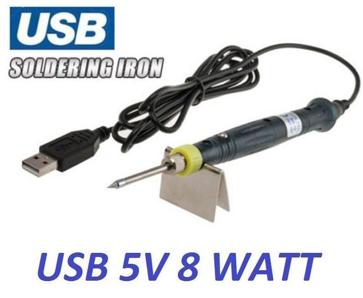 Soldering Iron USB 5V 8W with Stand Tool Kit Carousel 1