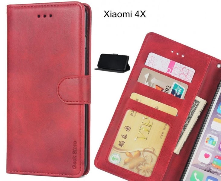 Xiaomi 4X case executive leather wallet case Carousel 1