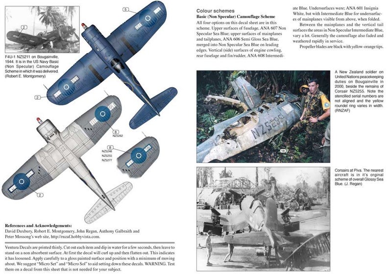 RNZAF F4U-1 Corsairs "The Four Donalds" (V7295) Carousel 3