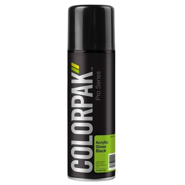 COLORPAK PRO SERIES AEROSOL ACRYLIC GLOSS BLACK Carousel 1