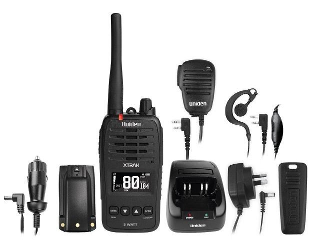 NEW UNIDEN XTRAK 50 UHF CB HANDHELD RADIO Carousel 2