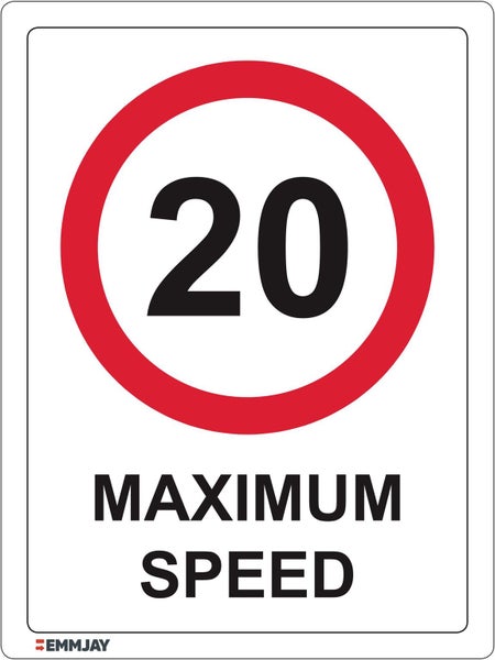 SPEED SIGN 20KPH ACM (300x400) EM33 Carousel 1