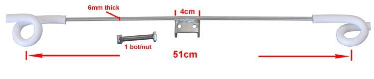 20pcs 550mm Double Outriggers for Y Posts / Warratah Posts --- Brand New Carousel 2