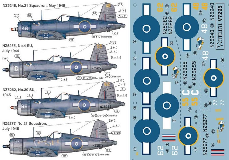 RNZAF F4U-1 Corsairs "The Four Donalds" (V7295) Carousel 1