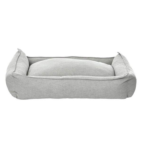 M-Pets Large 61 x 23 x 86 cm Moon Dog Pet Bed Orange Grey Anti Slip Soft Comfy Carousel 5
