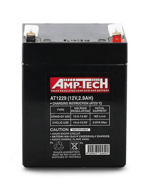 Amptech AT1229 12V 2.9AH AGM DEEP-CYCLE BATTERIES SEALED Carousel 1