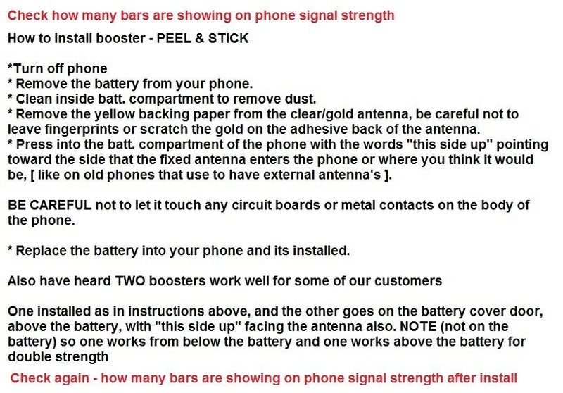 10X Antenna BOOSTER Gen X Nokia Samsung Apple gms cdma radio (10 for $2) Carousel 5