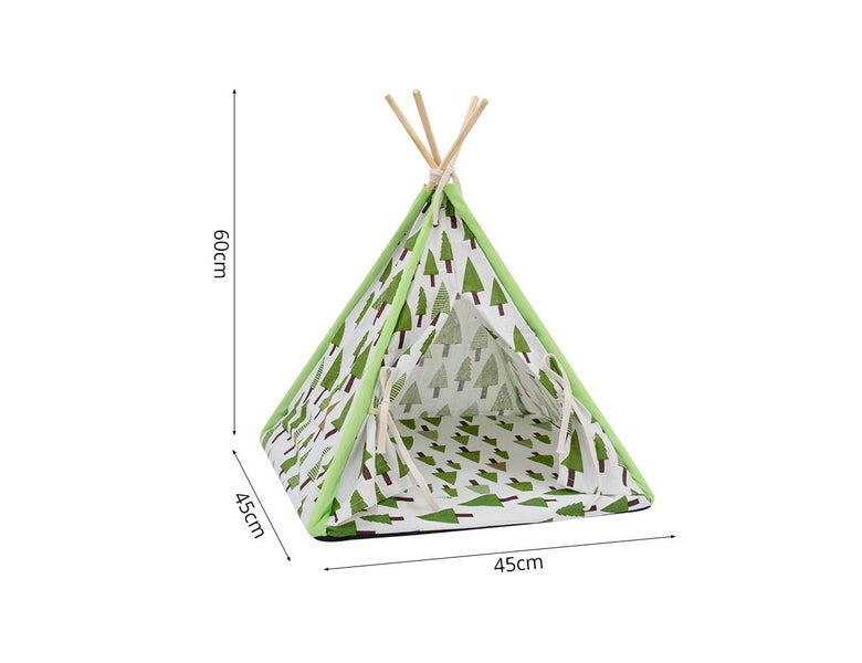 Pet House Pet Teepee - Green Carousel 6