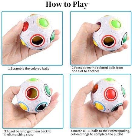 Rainbow Ball Magic Cube Puzzle Toy Carousel 6