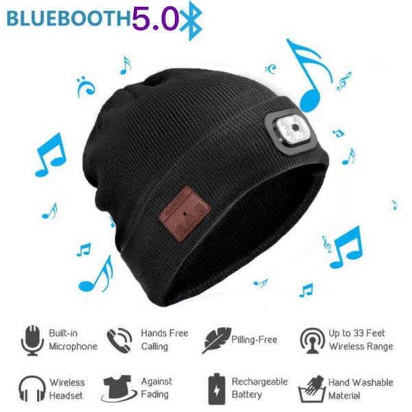 Upgraded Wireless Bluetooth Beanie Hat with Headphones, Unique Tech Gifts Carousel 1