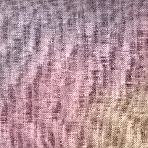 Colourstreams Hand Dyed Linen (36ct) - 45cm x 35cm Col 12 Dawn Carousel 1