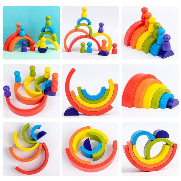 Rainbow building blocks Carousel 4
