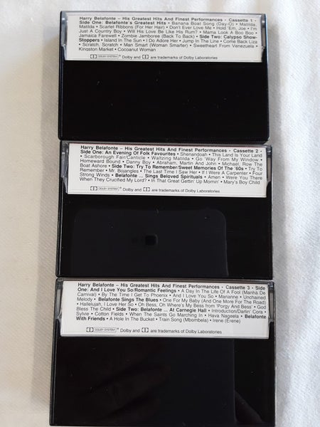 Harry Belafonte Tapes x 3 Carousel 2