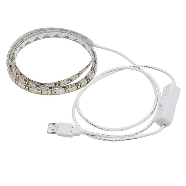LED DC 5V USB LED Strip SMD 5050 1M 60 LEDs TV Background Lighting with Switch Carousel 1