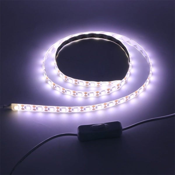 LED DC 5V USB LED Strip SMD 5050 1M 60 LEDs TV Background Lighting with Switch Carousel 2