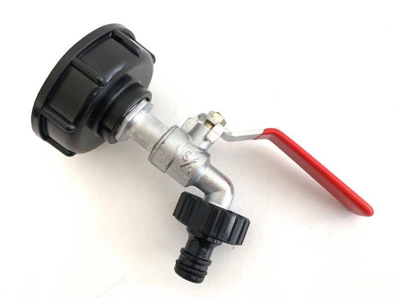 IBC Tank Adapter Alloy Tap / Garden Water Tank Dispenser Tap & Bonus Thread Tape Carousel 2