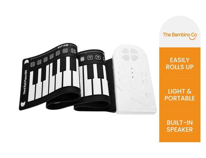 Folding Electronic Roll Up Piano Keyboard Soft Silicone Flexible Portable Carousel 1