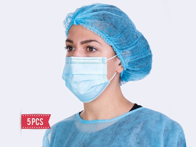 Face Mask Surgical Masks - 5 Pieces Carousel 1