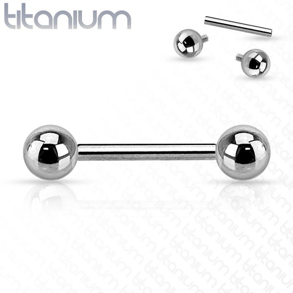 14g Implant Grade Titanium Barbells. Internally Threaded. 6 Sizes. Carousel 1