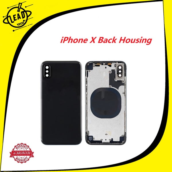 iPhone X Rear Back Housing- Black Carousel 1