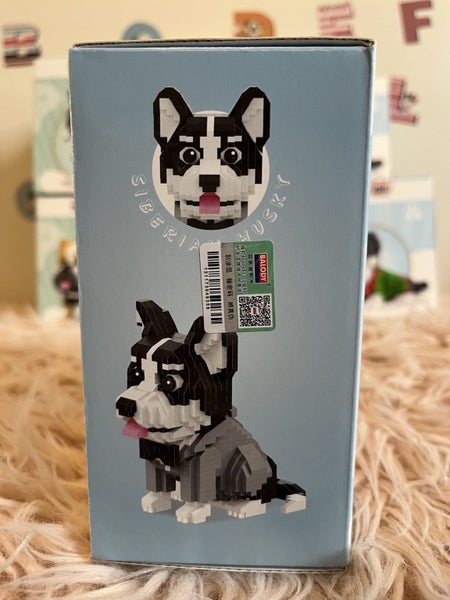 Cute Pet Dog "Siberian Husky" with Suit and Bow Tie from Balody Carousel 5