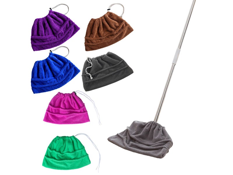 4X Replaceable Broom Head Cover Cleaning Mop Brush Cloth Random Color Carousel 1