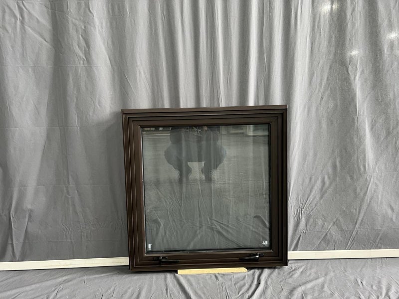 *NEW BROWN ALUMINIUM DOUBLE GLAZED WINDOW:800HX800W Carousel 5