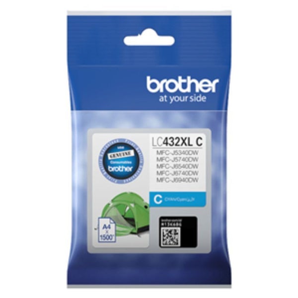 Brother LC432XLC Cyan High Yield Ink Cartridge Carousel 1