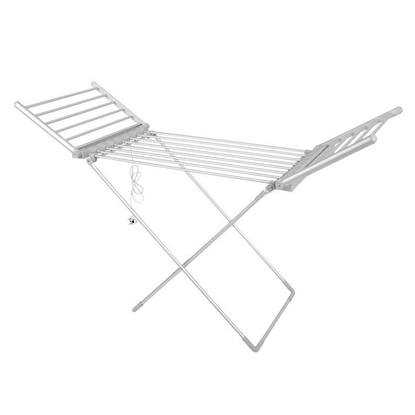 Electric Heated Towel Clothes Rack Dryer Warmer Airer Rail Free Standing Ladderr Carousel 1