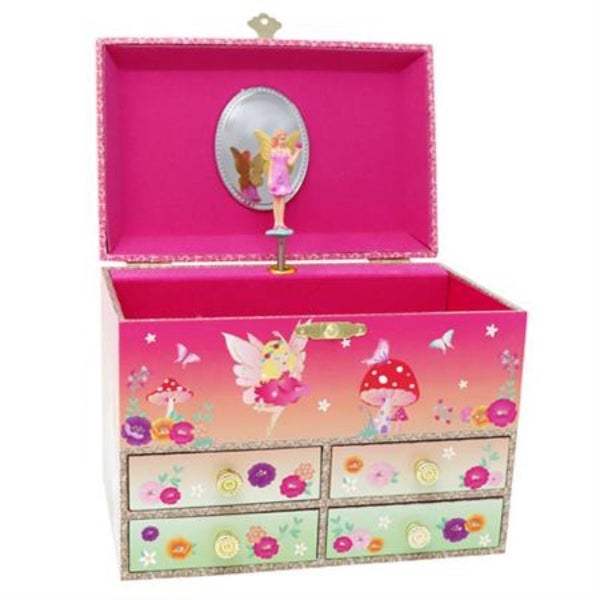 Musical Jewellery Box - PP Pixie Fantasy Medium Unicorn Fairy Carousel 1