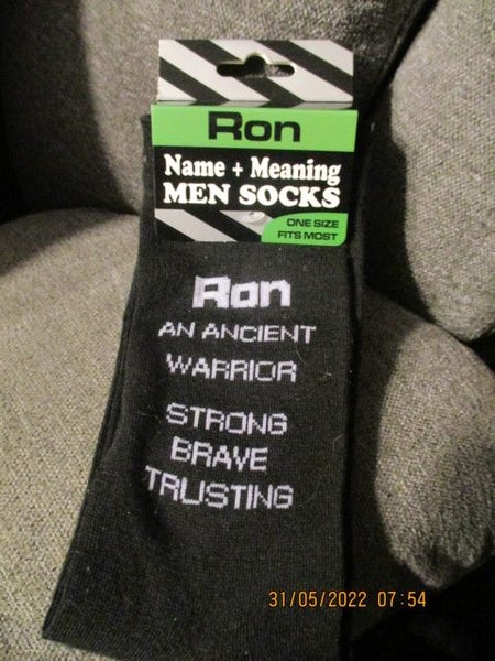 'RON' NAME SOCKS - BRAND NEW Carousel 1