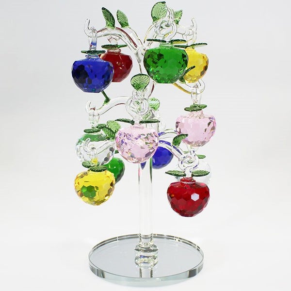 12 Apple Multicolour Glass Apple Tree629944645175071117