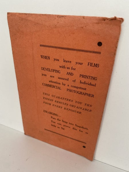 OLD PHOTO WALLET: from E.T. Saunders Ltd - The Chemists, Wellington 1960s Carousel 3