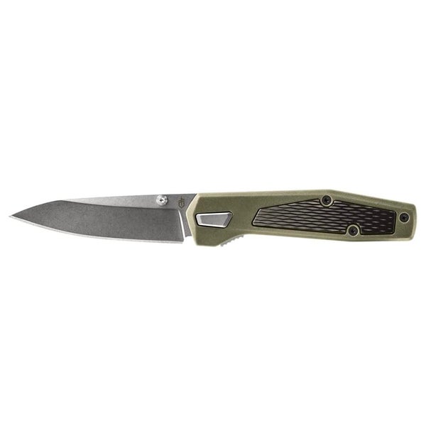 Gerber Fuse Flat Folder Clip Pocket Folding Knife Sage Green Carousel 1