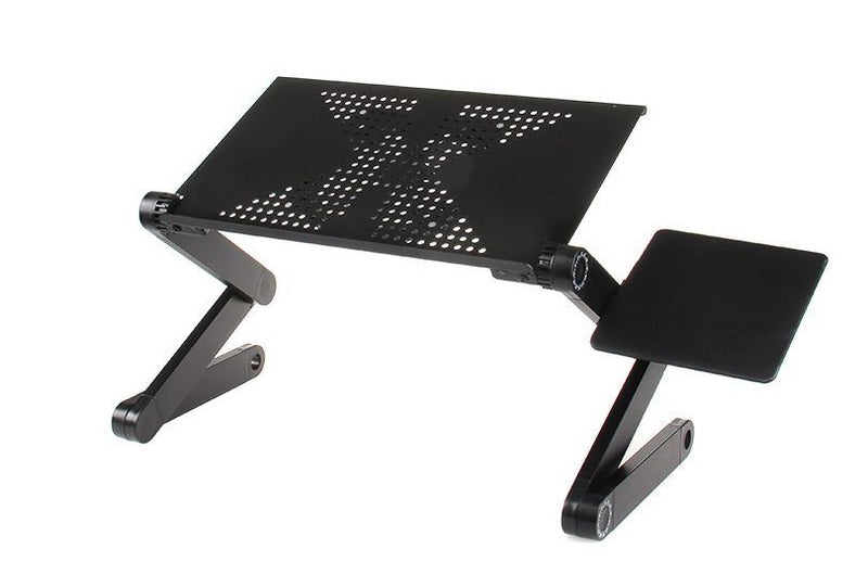 Laptop Table/Stand Bed Tray HEIGHT Adjustable - Black Carousel 1