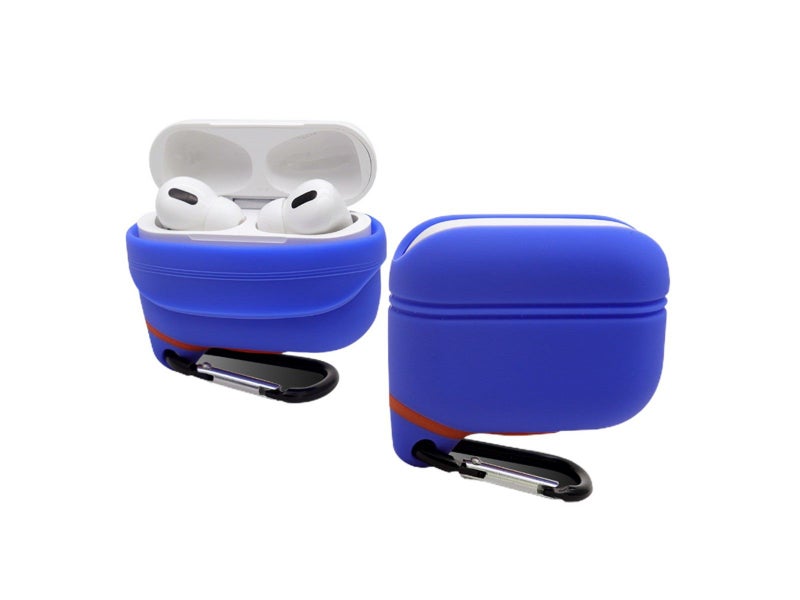 2X Water Resistant Wireless Earphone Protective Cover for Apple Airpods Pro Blue Carousel 4