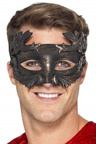 Smiffys 27556 Warrior God Metallic Masquerade Eye Mask (One Size) Carousel 1