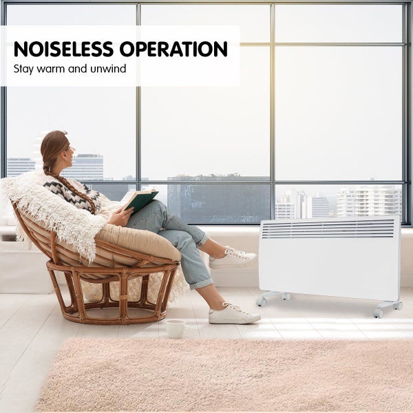 Levante NDM-20WT 2000W Electric Panel Heater Wifi Thermostat Castors Carousel 7