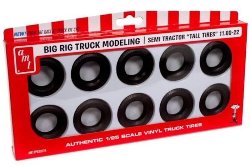 Plastic Kitset - 1/25 Semi Truck Tall Tyres Carousel 1