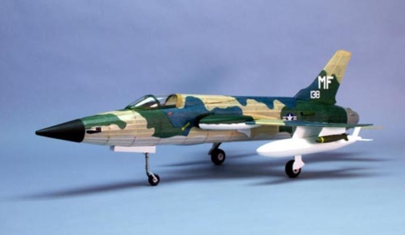 Balsa Kit and Glider - Dumas Republic F-105 Thunderchief 380mm Wingspan Carousel 1