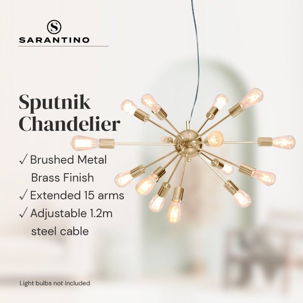 Sarantino 15-Light Hanging Chandelier Carousel 2