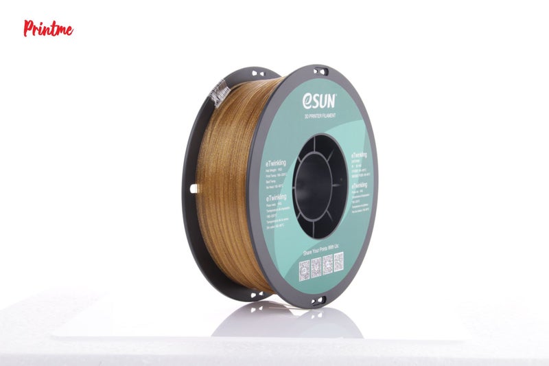 eSUN PLA TWINKLING GOLD 1.75mm 3D PRINTER FILAMENT 1kg/2.2lbs Carousel 1