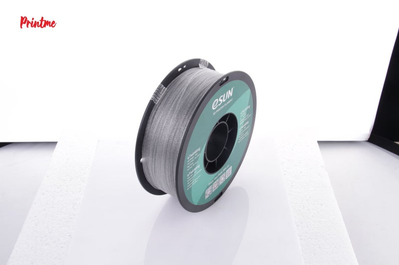 eSUN PLA TWINKLING SILVER 1.75mm 3D PRINTER FILAMENT 1kg/2.2lbs Carousel 2