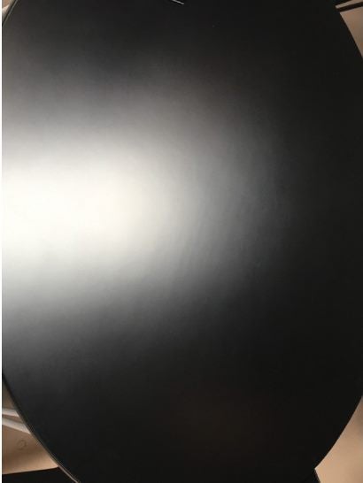 CLEARANCE - Queta Round Dining Table Dia120 - MDF - Black Top - GOLD Base Carousel 2