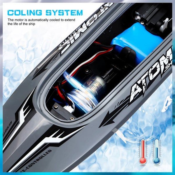RC Boat 32CM Control Electric Boat Speedboat for Summer Children Toy 2 Battery Carousel 8