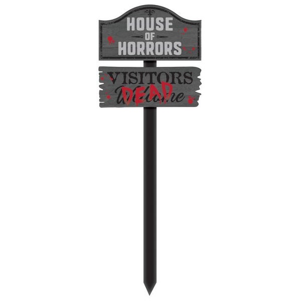 MDF Yard Stake - House of Horrors (86cm) Carousel 1