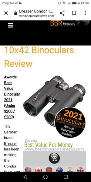 German brand Bresser condor 10x42 binoculars binos hunting hiking Carousel 2