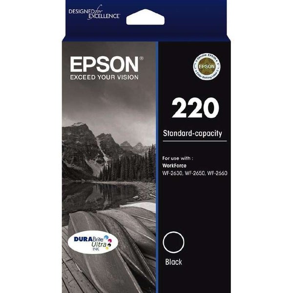 Epson 220 Black DURABrite Ultra Ink Cartridge C13T293192 Carousel 1